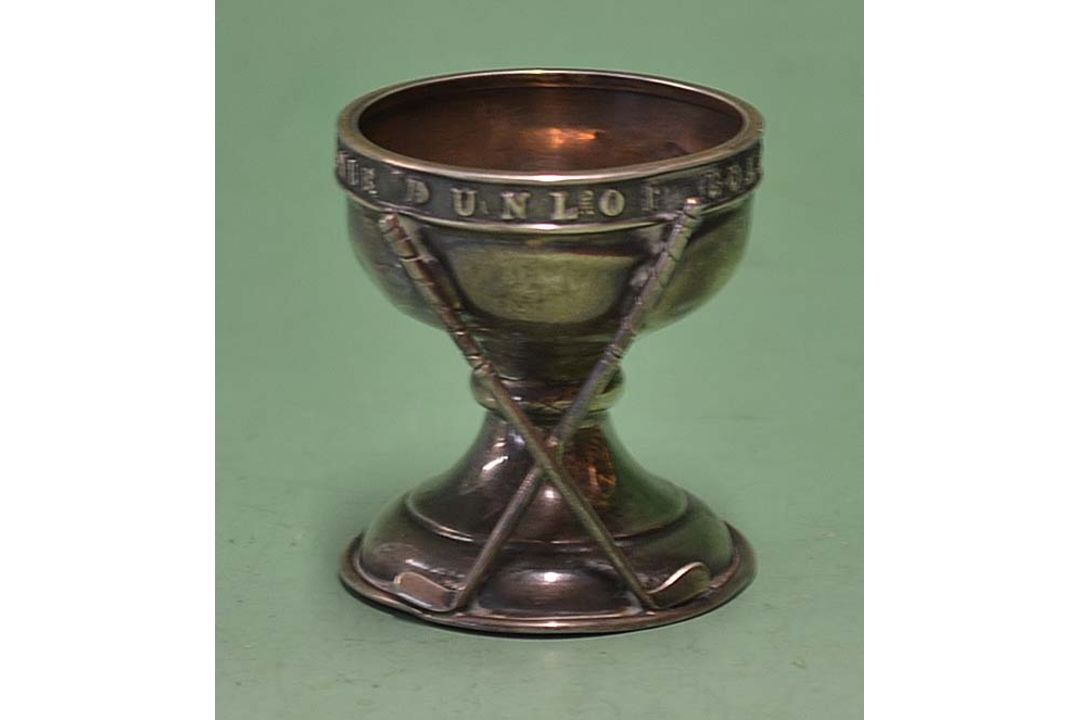 Dunlop Golf Ball Hole in One Souvenir silver trophy - made by Elkington & Co and hallmarked