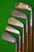 Half set of 4x golfing irons and a putter (5) to incl Anderson 