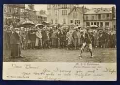 Tom Morris - St Andrews golfing postcard titled 