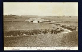 The Old Golf Course St Andrews postcard titled 