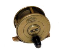 REEL: Hardy Birmingham plate wind all brass 2.25