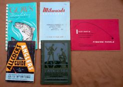 CATALOGUES: (5) J Peek London angler's guide with pictorial cover, 116 pages, generally clean, a J