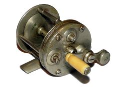 REEL: BF Meek & Sons Kentucky No3 Blue grass multiplier reel, German silver, 2