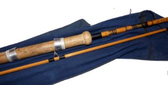 ROD: Rare Norcro of Hampshire The Mk1V Avon Crofter Series 10' 2 piece Raphona Cane rod, dark