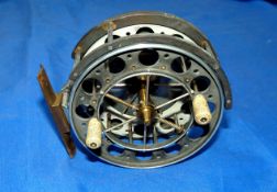 REEL: Scarce Allcock Aerial Double ventilated Centrepin reel, 4