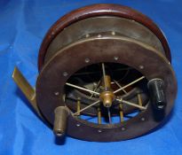 REEL: Extremely rare named Allcock Coxon Aerial Reel, 4.5