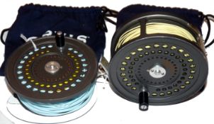 REEL & SPOOL: (2) Orvis CFO 6 Barstock alloy salmon reel, 4.25