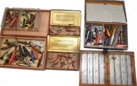 LURES: (Qty) Quantity of mixed vintage lures incl. Devons by Hardy, Allcock, Rudge and others,