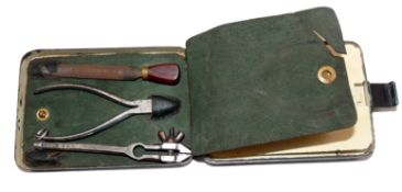 TOOL KIT: Hardy Tool and Trace Making Kit, black japanned outer box 5
