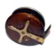 REEL: Fine Allcock's Coxon 6 spoke Aerial reel, 4.5" diameter, wood backed with ebonite drum, nickel - Image 2 of 2