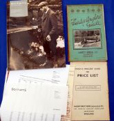 HARDY ANGLERS GUIDE: 1951 with green pictorial covers, generally clean, c/w 1951 price list and a