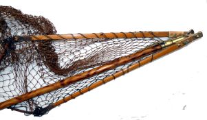 ACCESSORY: Fine early ash framed folding landing net, 17