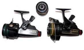 REELS & SPOOL: (3) Pair of Abu Sweden Cardinal 55 rear drag reels, both with silent anti reverse