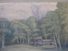 Basil Holland A cottage at Innisfail. Signed initials. Watercolour on paper 8