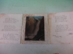 John Roby 1793-1850 An unpublished poem of nine stanzas in Roby's own hand, signed and inscribed 