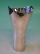 Modernist Design A white metal vase by HRW Fink. c1950s. 8