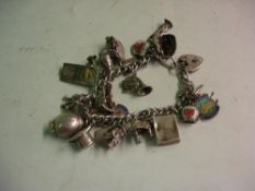 A Silver  Charm Bracelet