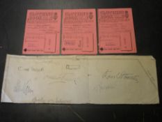 Spandau Prison 1946/48 The signatures of all seven high ranking Nazi defendants at Nuremberg: