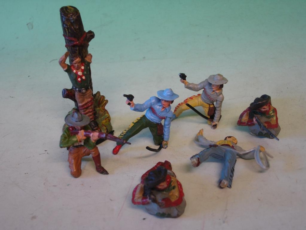 A Leyla Figure and six others un-named