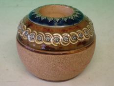Doulton Lambeth A stoneware match pot. No. 2439