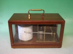 A Mahogany Cased Barograph Negretti and Zambra. (Range 28/31