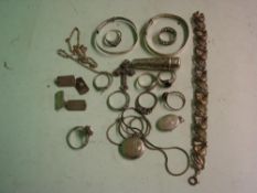A Collection of Sundry Silver Jewellery