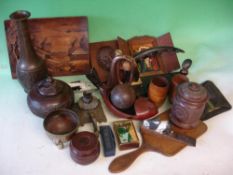 A Collection of Treen and Metalware