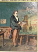 English School J M W Turner's studio with the painter at work on 