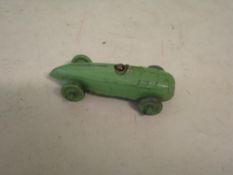 A Crescent Streamlined Racing Car Original green paint. 2 ¾