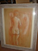 After Picasso Standing female nude. Bears signature and inscribed 