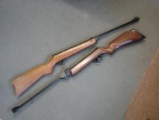 A BSA Meteor .22 Calibre Air Rifle With an ASI Sniper .22 calibre air rifle