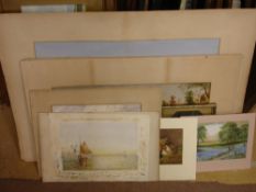 Various Watercolours and Prints