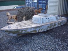 A Scale Motor Torpedo Boat Model The wood hull 144