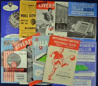 1963/64 Leicester home football programmes including v West Ham United (FL Cup semi-final),