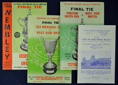 1964 FA Cup Final football programme West Ham United v Preston NE with Eve of the Final Rally