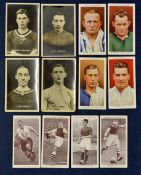 Collection of sets of football cigarette cards including 1927 Football caricatures by Mac (full
