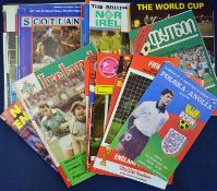 A collection of international football programmes from 1960s mainly 1970s – 1990s for England (homes