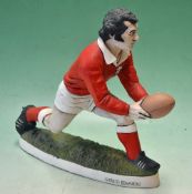 Rare and large “Gareth Edwards” ceramic model sculpted by John Hughes (Grogg Shop) – 1993 ltd ed no.