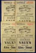 Selection of Middlesbrough home programmes including 48/49 Burnley, Charlton Athletic, Sunderland