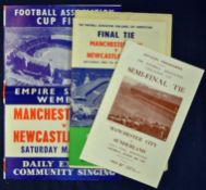 1955 FA Cup Final Manchester City v Newcastle United plus song sheet and British Rail leaflet, FA