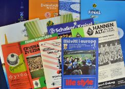 UEFA Cup Final football programmes 1979 Red Star v Borussia Moenchengladbach (both legs), 1981 AZ