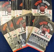 Collection of Manchester United programmes with 1958/59 (12) season onwards to 1965/66. By far the