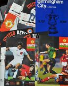 Collection of Manchester United Big Match football programmes from 1980s onwards to modern day