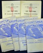 Football programme selection Drumcondra v Shelbourne, Norwich City (friendly), Cork Celtic x 2 all