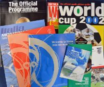 2002 World Cup Official programmes (Japanese/English) x 3 (Korean/English) version x 2, Italian