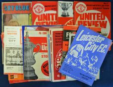 Manchester United football programmes for 1971/72 full season collection homes 21 league, 3 FA