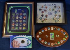 Selection of 1999 and 2007 rugby World Cup Enamel Pin Badges to include 1999 World Cup teams (45),