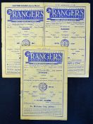 Scottish football programme selection 49/50 Rangers v Stirling Albion Div ‘A’, 51/52 Rangers v