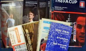 Collection of FA Cup Semi-Finals programmes for 1968, 1970, 1971, 1973, 1974 x 2, 1975, 1976,