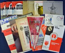 Manchester United football programmes for 1967/68 full season collection homes 21 league, 1 FA